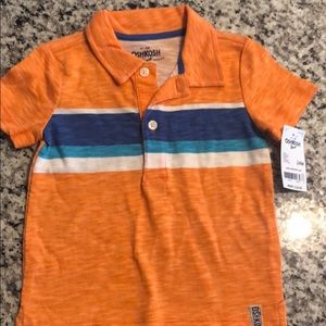 NWT Infant Boys Oshkosh B’gosh Orange Polo Shirt